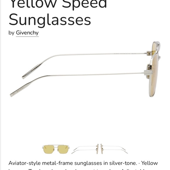 Givenchy Yellow Speed Sunglasses - Picture 2 of 6
